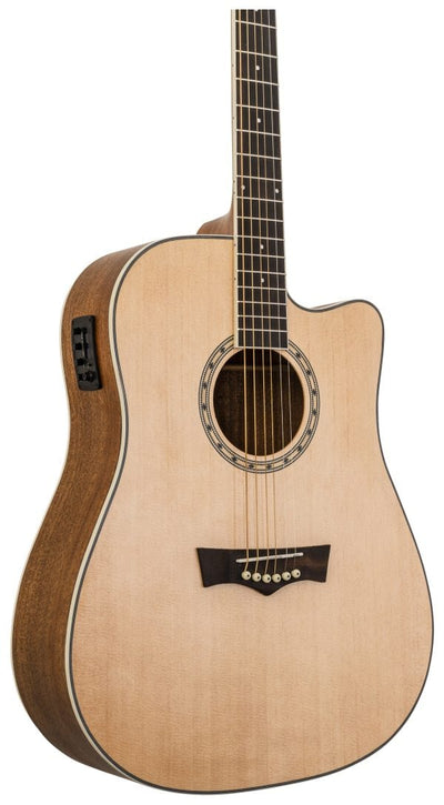 Delta Woods® DW-2 CE™ Solid Top Cutaway Acoustic-Electric Guitar with Electronics