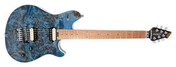 HP 2® Poplar Burl Transparent Blue Electric Guitar